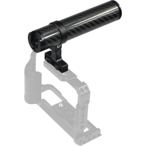 Carbon Fiber Camera Top Handle Functional Camera Cage handle Grip with Cold Shoe Camera Rig