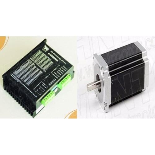 Wantai 1Axis Nema34 Stepper Motor WT86STH118-6004A 8.7N.m 1232oz 5.6A+Driver DQ860MA 80V7.8A Laser CNC TOUNTER KIT