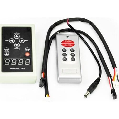 WS2811 UCS1903 controller DC12V LED pixel controller 133changes 8key remote controller for WS2811 led strip light