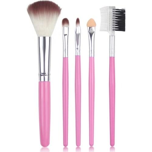 YOKPN Professional 5Pcs/set Cosmetic Makeup Brush Foundation Eyeshadow Eyeliner Lip Make Up MULTIPURPOSE Eye Brushes Makeup Tool