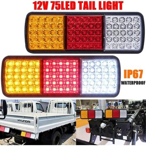 1Pc 12V 24V 20LED Car Auto Stop Rear Tail Light Brake Reverse Light Turn Indiactor Boat ATV Truck Trailer Lamp