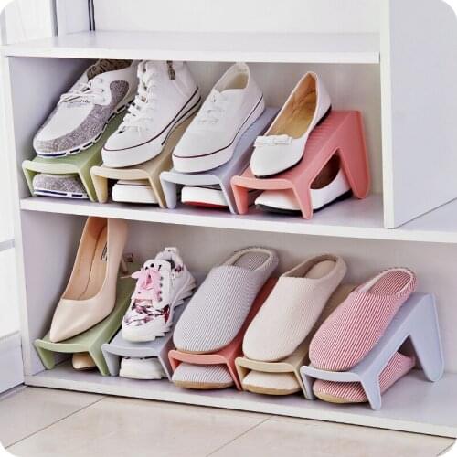 1pc Creative Wardrobe Layered Shoes Shelves Shoes Storage Rack