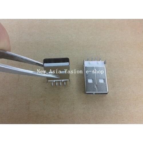 100pcs New USB Type-A Male 4-pin plug DIP connector socket ic