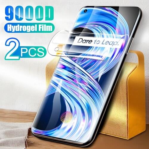 2PCS Full Cover Soft Hydrogel Film For OPPO Realme 8 Phone Screen Protection For OPPO Realmy Realmi Realme8 6.4" Film Not Glass