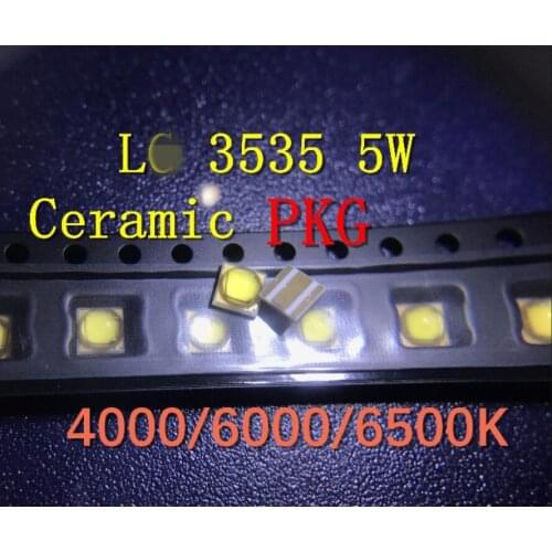 30pcs/lot Korea high-power pure 5W original 3535 LED flashlight with a zener replacement CREE XPE XPG