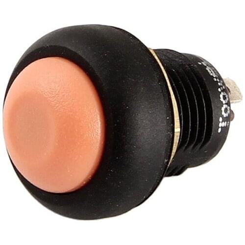 5 Pieces 12mm orange head waterproof plastic push button switch electrical push button switch