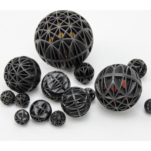 50/100Pcs 16-76mm Aquarium Bio Balls Filter Media Wet/Dry Koi Fish Tank Pond Air Pump Canister Cleaner