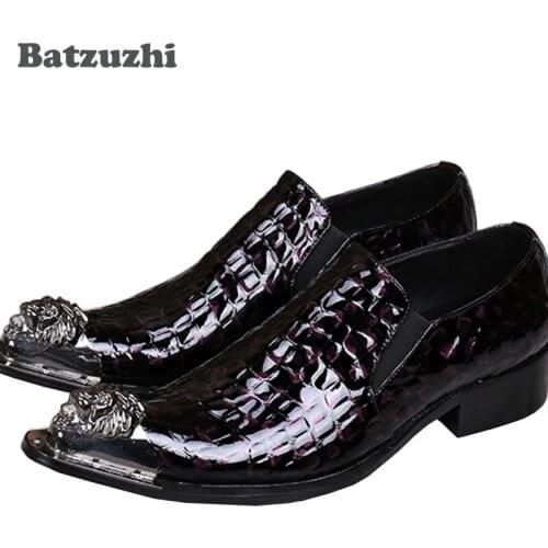 Batzuzhi Handmade High Quality Men Shoes Luxury Formal Genuine Leather Dress Shoes Men Designer Footwear Chaussure Homme 2017