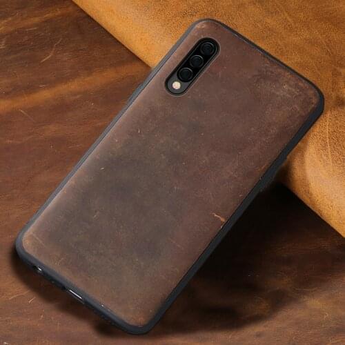 Genuine leather Case For samsung a50 A70 a51 a71 Shockproof back covers For Galaxy note 10 plus a7 a8 2018 Full protection coque