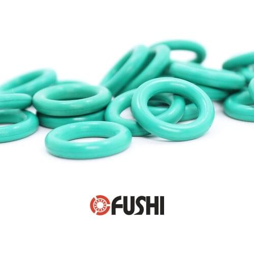 CS4mm FKM Rubber O RING OD 21/22/23/24/25/26/27/28*4 mm 100PCS O-Ring Fluorine Gasket Oil seal Green ORing