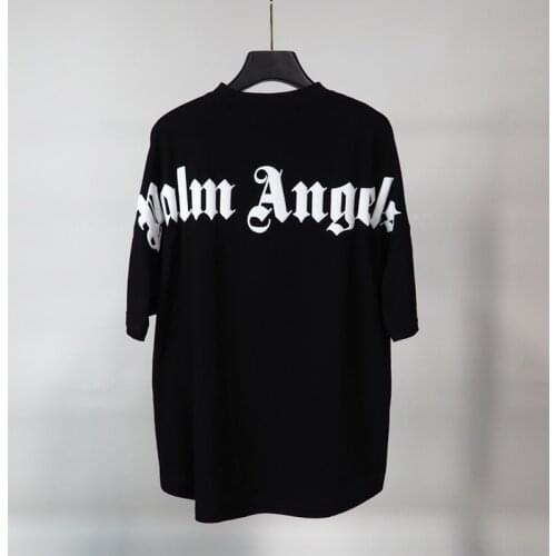 Palm Angels Letter logo Unisex Men Women Lovers Couple Style Fashion Cotton Short sleeve Round neck T-shirt boyfriend gift