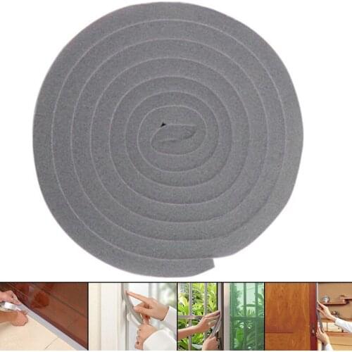 Home Door Bottoom Window Casement Foam Sticky Tape Sealing Blocker Door Weathers Strip Roll Noise Insulation Protective Strips