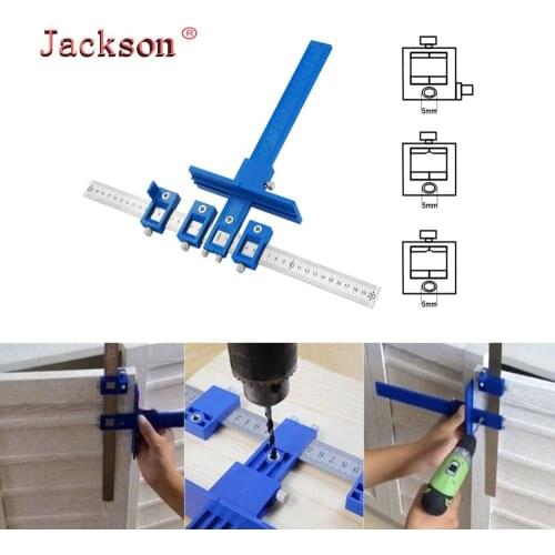 Drill Guide Sleeve Cabinet Hardware Jig Drawer Pull Wood Drilling Dowelling Hole Jig Furniture Punching Tool