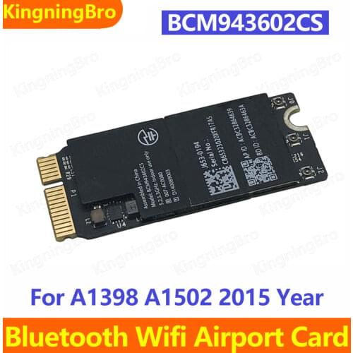 Original Wifi Bluetooth Airport Card For Macbook Pro Retina 13" A1502 2015 802.11ac BCM943602CS