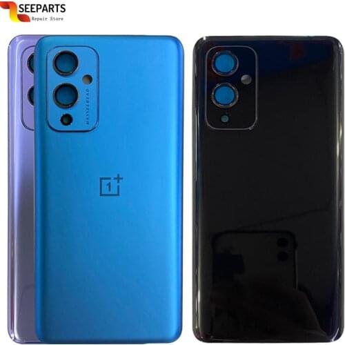 Original New For OnePlus 9 Back Battery Cover Door Rear Glass For Oneplus 9 Battery Cover With lens 1+9 Housing Case with Glue