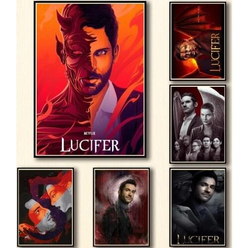 Lucifer Poster TV Series Show Wall Art Home Decor Diamond Painting Mosaic 5D DIY Full Drill Square Cross Stitch Kits Embroidery