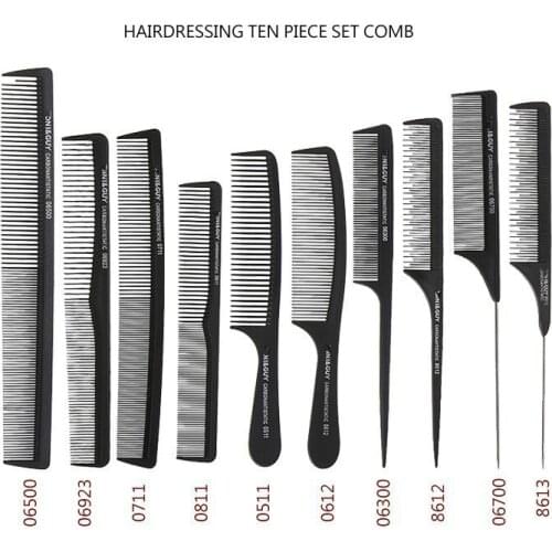 Professional Salon Hair Combs Kits Barber Cutting Comb Brushes Anti-static Hairbrush Hair Care Styling Tool Set