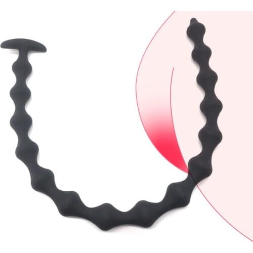 Silicone Anal Beads Couple Adult Sex Toys Long Butt Plug G-spot Masturbation Ass Expander Anal Balls Stimulate For Women Men Gay