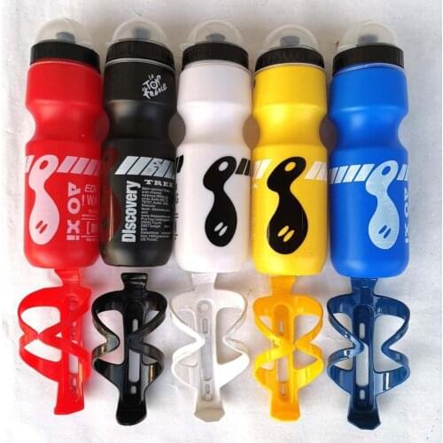 750ML Drink Cup Water Dustproof Plastic Anti-slid Bottle W/ Mountain Bike Bicycle Mount Holder Cage Bracket Cycling Accessories