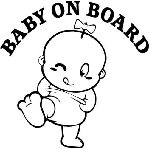 TANGPIC Stickers Baby In The Car China