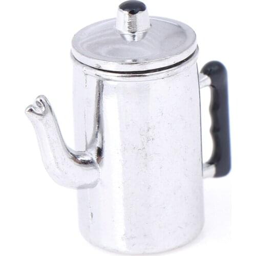 Vintage 1/12 Scale Dollhouse Miniature Kettle Pretend Play Kitchen Cooking Utensil Furniture Accessories Toy