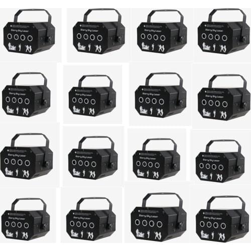 High Power Mini LED RGB Laser Light Four-hole Star Laser Light DMX512 For Disco Party LED Effect Light Stage Laser light