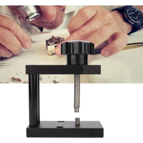 Professional High Accuracy Spiral Watch Back Case Press Tool with 12pcs Accessories Watch Repairing Tool for Watchmaker