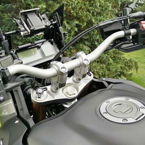 Motorcycle handlebar riser bars clamp Silver Handlebar 25mm Riser Kit For Yamaha Xt1200z Super Tenere 2014-2019