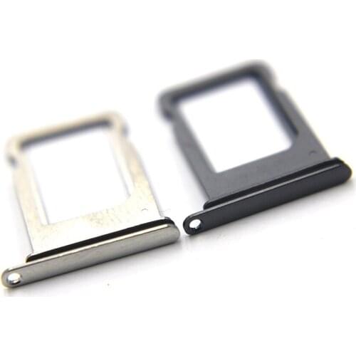 10pcs/lot High Quality New Sim Card Tray For iPhone X Silver Black Sim Card Slot Holder Repair Parts Whole Sale