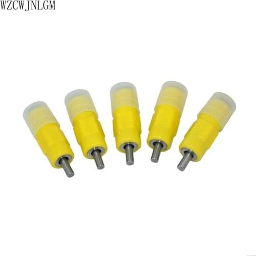 100PCS Yellow 9mm Nipple Chicken Waterer 360 Degree Poultry Chicken Drink Poultry Supplies