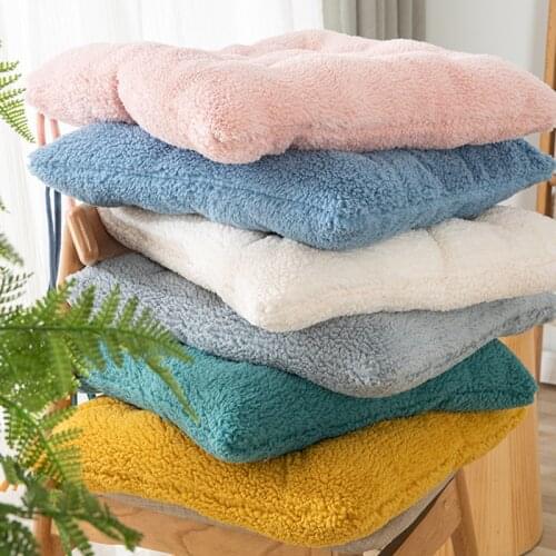 2 Size Velet Seat Cushion Square Polyester Tatami Cushion Pillow Home Decoration Car Soft Sofa Cushion