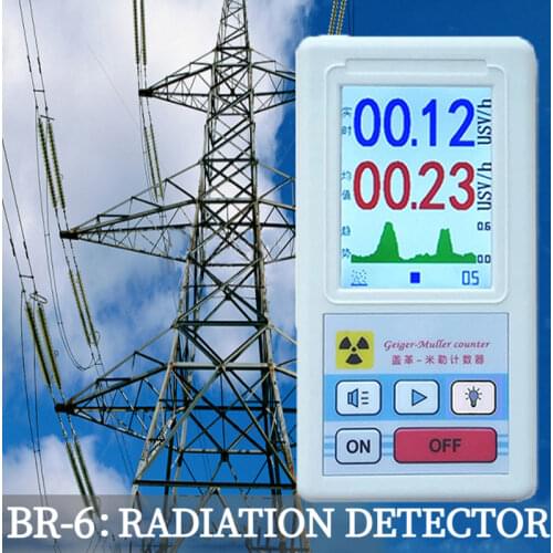 Intelligent high-precision Geiger counter radio detector marble tester radiation dosimeter handheld electromotive force meter