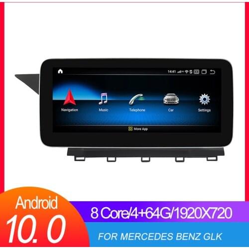 4GB RAM 10.25" IPS Android 10 Car dvd radio multimedia Player GPS Navigation for 2008-2015 Mercedes benz GLK Class X204 NTG 4.5