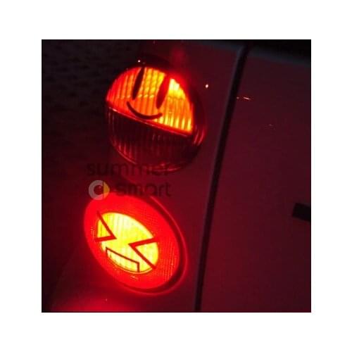 4 Pieces/lot Creative expression car stickers rear light decorative For Mercedes-Benz smart fortwo car accessories Tail Sticker