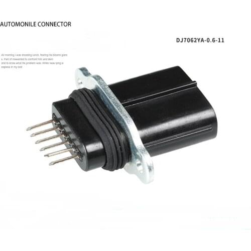 6-hole car connector plug reversing radar probe connector metal clip dj7062ya-0.6-11