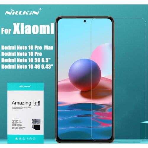 For Xiaomi Redmi Note 10 PRO Tempered Glass NILLKIN H+Pro 0.2MM 2.5D Screen Protector For Xiaomi Redmi Note 10 Pro Max 4G 5G