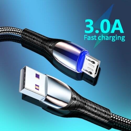 Micro USB Cable Fast Charging For Xiaomi mi 10 Redmi Note 5 Pro Samsung Micro Charger 1M For All Android Mobile Phone Data Cable