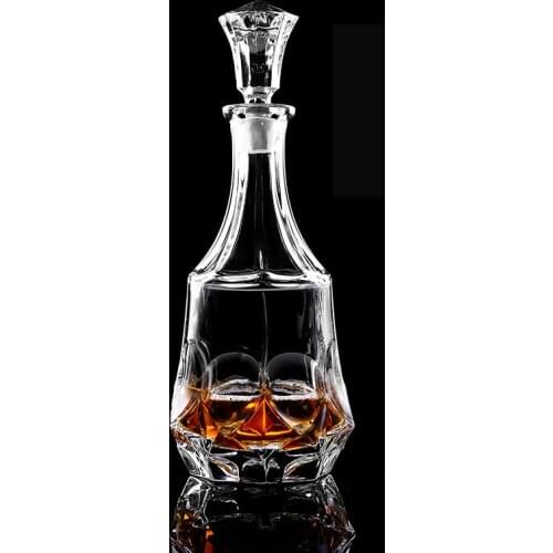 800 ml Creative decanter set heart-shaped delicate decanter whiskey wine glass set wine bottle