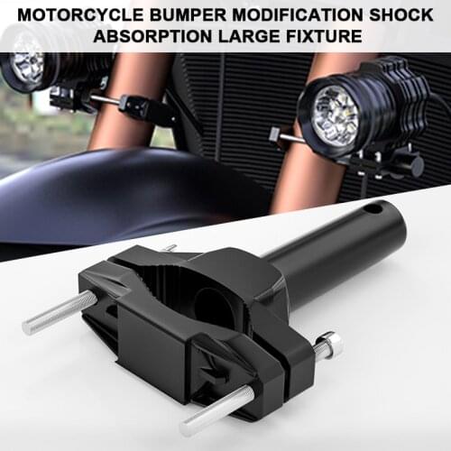 2PCS Mount Bracket For Motorcycle Bumper Modified Headlight Stand Spotlight Extension Pole Frame Support Extension Bracket