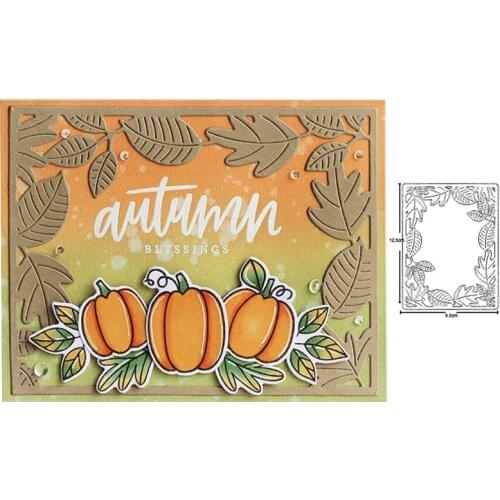 New Dies For 2021 Leaf Background Frame Metal Cutting Dies Stencils dies for Scrapbooking dies Embossing Dies Paper Craft Dies