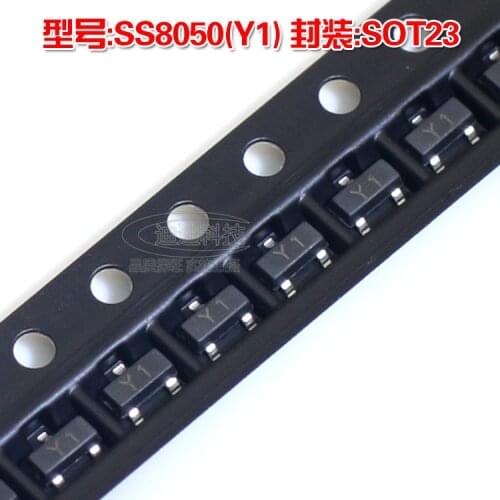 New SS8050 SOT-23 Silkscreen Y1 NPN Power Transistor 1.5A 25V SOT23 SMD