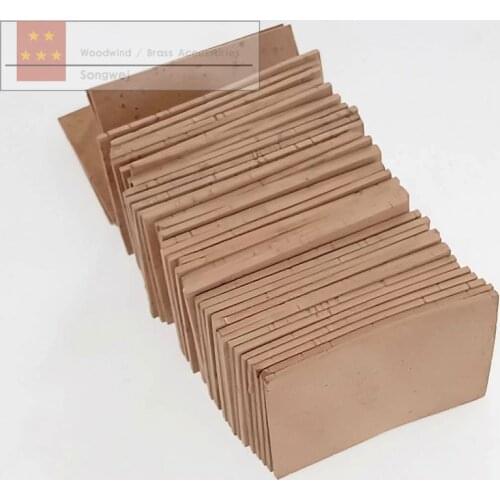 Excellent 20pcs Soprano Alto Tenor Sax Saxophone Joint Natural Neck Cork Sheet Natural Kit