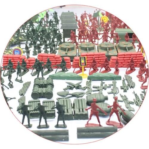 Plastic Miniature Army Toys Soldier Toy Combat Fighter Landscape
