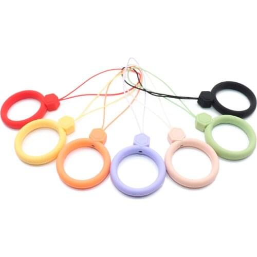 Silicone ring mobile phone lanyard Silicone ring Mobile phone U disk universal silicone shatter-resistant