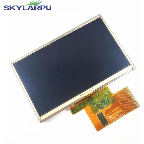 Skylarpu 5" inch LMS500HF05-007 For TomTom XXL 535 550 GPS LCD display screen with touch screen digitizer panel free shipping