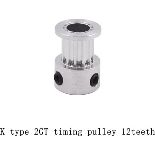LINK CNC 3d Printer Kossel Rods 6mm GT2 Timing Pulley Teeth Bore 4-5mm for Width Synchronous Belt Small Backlash 12Teeth