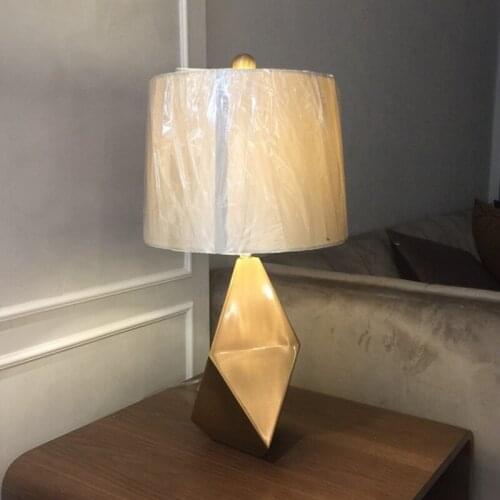 Modern creative geometric table lamp living room study bedroom bedside lamp hotel room lamp