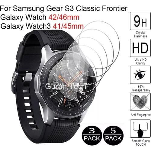 For Galaxy Watch 46mm 42mm 3 41/45mm Tempered Glass For Samsung Gear S3 Classic Frontier Screen Protector Protective Glass Films