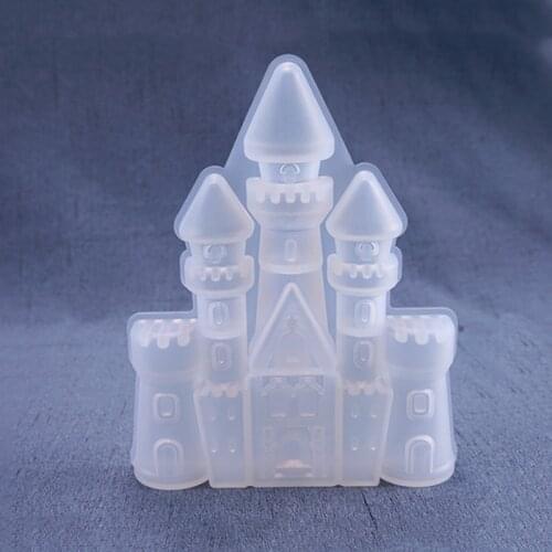 Castle silicone mold UV resin decoration mold can be used for fondant soap candle household goods mold
