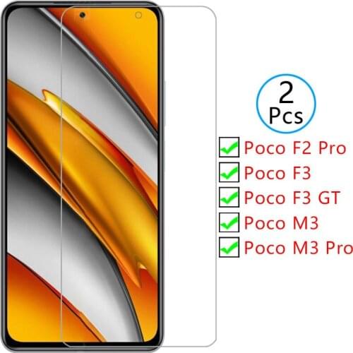 Protective tempered glass for xiaomi poco f3 gt m3 f2 pro 5g screen protector on xiomi xaomi pocom3 m3pro f2pro m f 3 3m 3f film